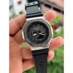 Stylish G Shock Watch 2100 Silver Black For Men (MGC80) (Copy)