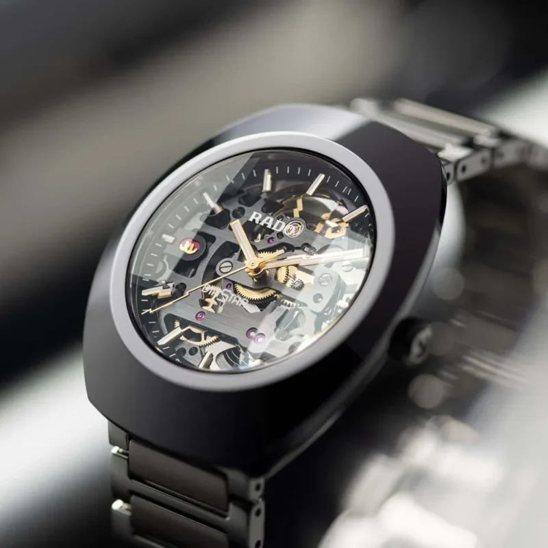 Stylish Rado Diastar Skeleton Watch for Men (LAB1637)
