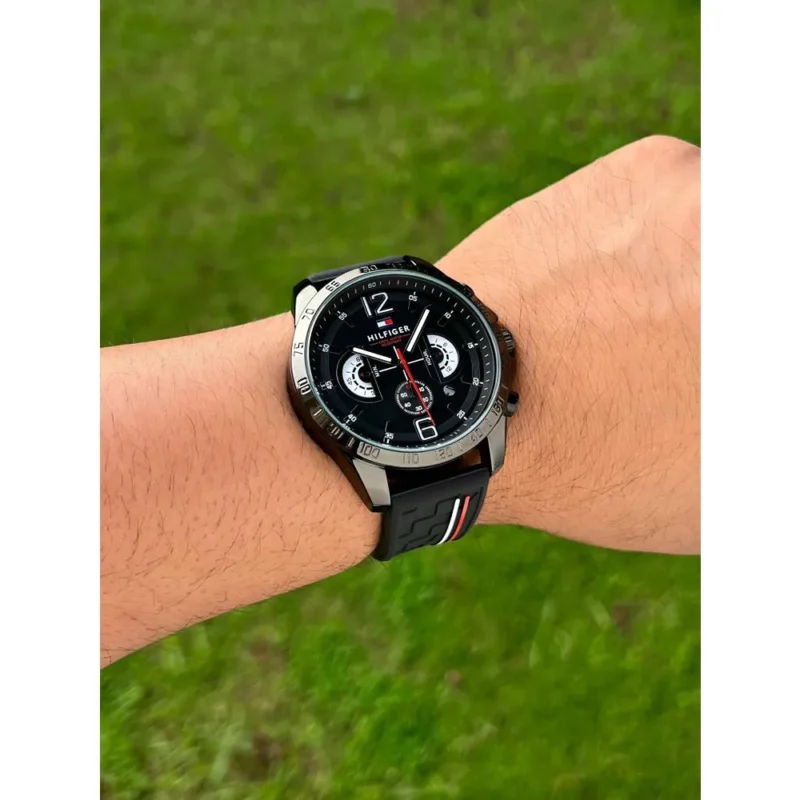 Stylish Tommy Hilfiger Decker Watch Black For Men (CSO1699)