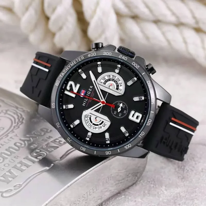 Stylish Tommy Hilfiger Decker Watch Black For Men (CSO1699)