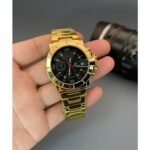 Superior Trendy Tommy Hilfiger Watch for Men, Gold (SG-039)
