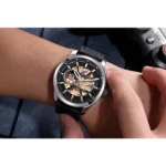 Tommy Hilfiger Watch Automatic Leather Belt For Men (CS171)