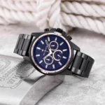 Tommy Hilfiger Watch Mason Black-Blue For Men (SL868)