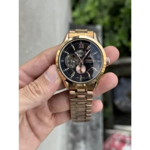 Trendy Seiko Automatic Watch All Working Open Back For Men (FT1382)