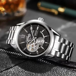 Trendy Seiko Automatic Watch All Working Open Back For Men (FT1386)