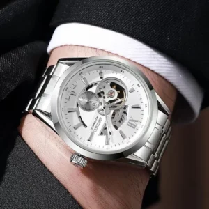 Trendy Seiko Automatic Watch All Working Open Back For Men (FT1387)