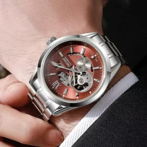 Trendy Seiko Automatic Watch Open Back For Men (FT1384)